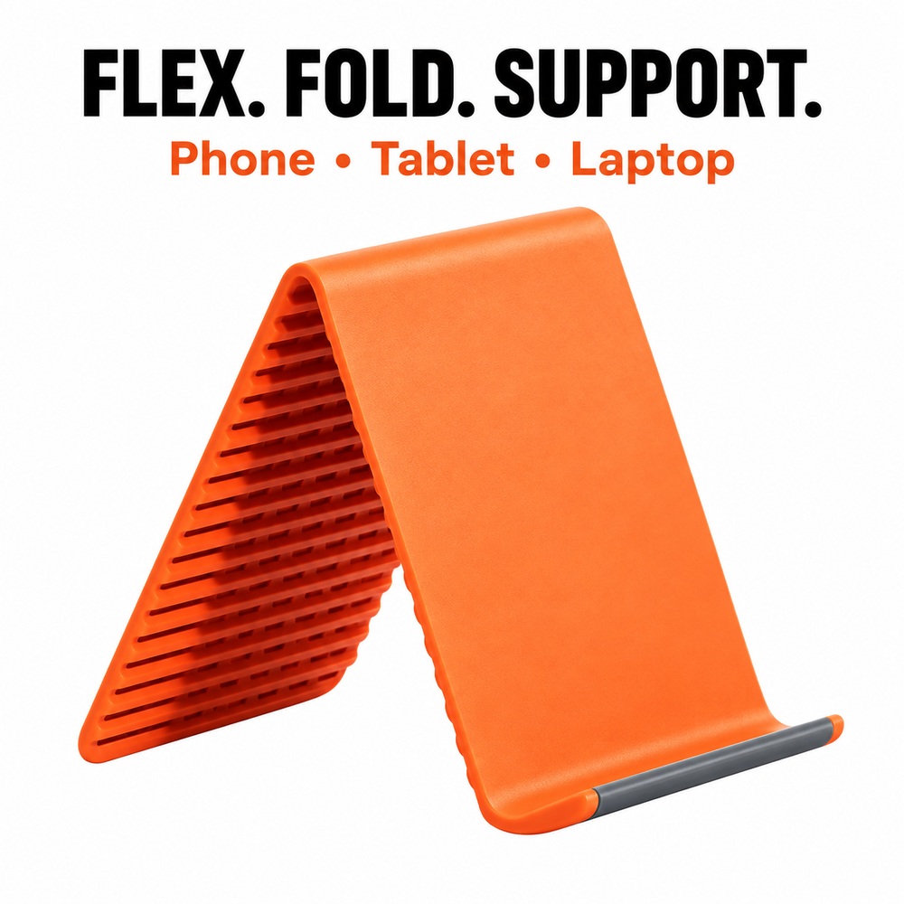 Laptop Stand - Flexibler Silikon-Handy- und Tablet-Ständer, faltbarer Tischhalter