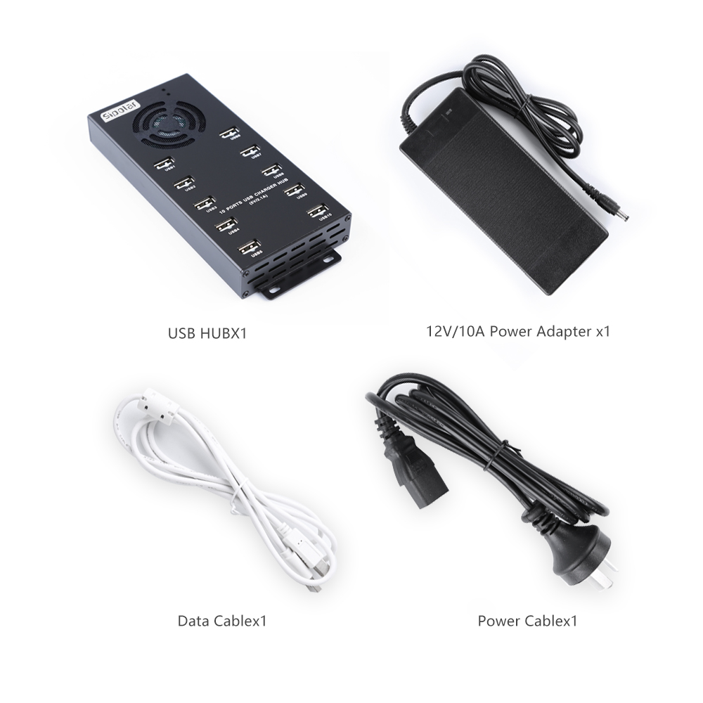 10-Port-USB-Hub mit schnellem  – Usb Hub Bewertung und Preis