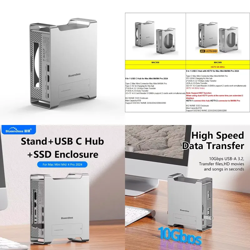 AP01 für Mini M4 Stand Hub Doc – Usb C Hub Bewertung und Preis